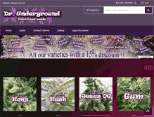 Tablet Screenshot of drunderground.com
